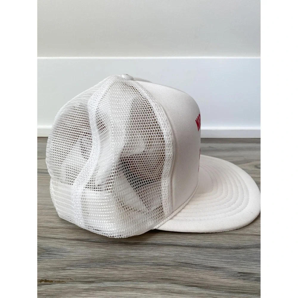Vintage‎ Marshall Well Drilling White Mesh Snapback Trucker Hat Retro Streetwear